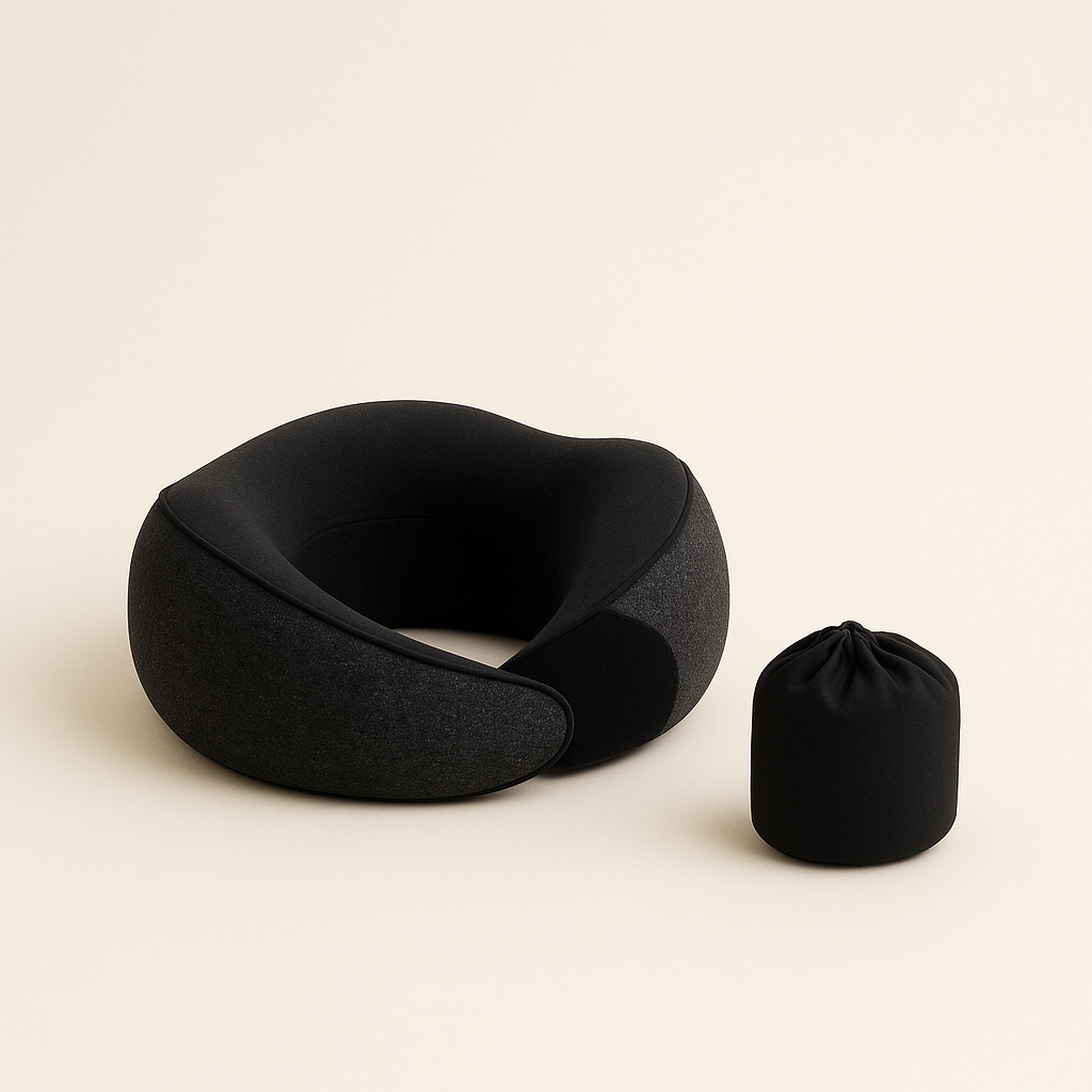 Travel pillow with case