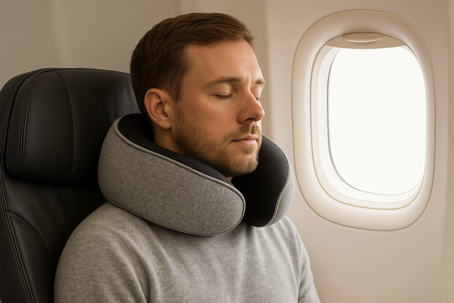 Travel pillow with case