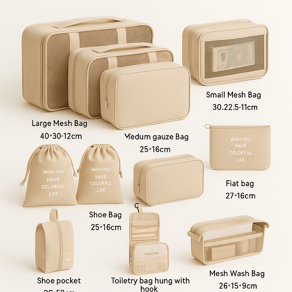Luggage organizer set